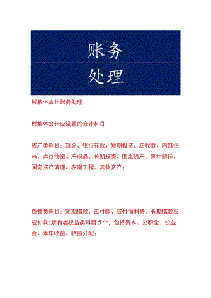 村集体会计账务处理.docx