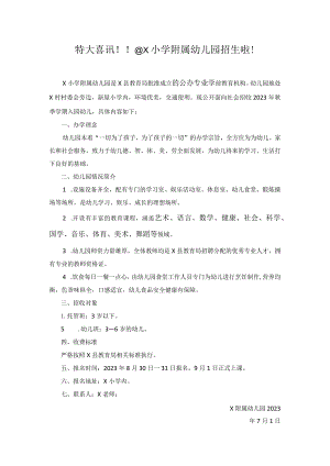 幼儿园招生宣传单实用模板.docx