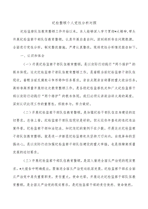 纪检整顿个人党性分析对照.docx