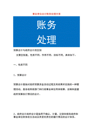 事业单位会计账务处理分录.docx