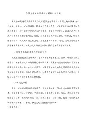 加强充电基础设施科技创新引领方案.docx