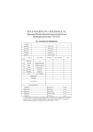 附录B 绿色建筑分部工程质量验收表.docx