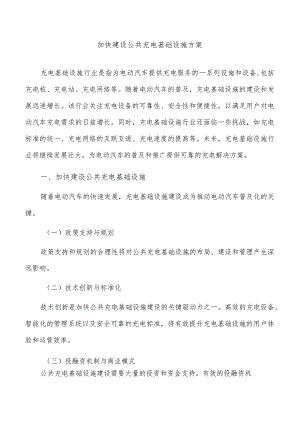 加快建设公共充电基础设施方案.docx