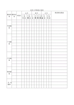宣传工作推进计划表.docx
