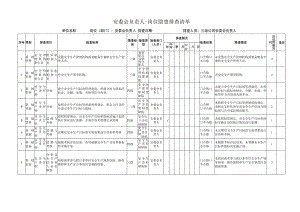 安委会负责人隐患排查清单.docx