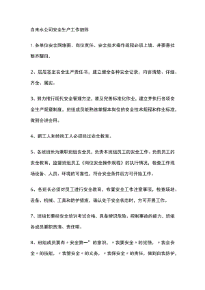 自来水公司安全生产工作细则(全).docx