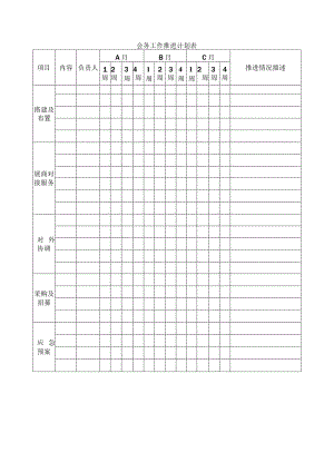 会务工作推进计划表.docx