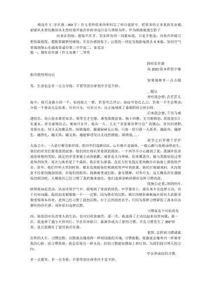 存在感(250字)作文.docx