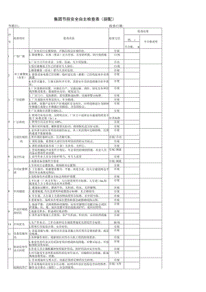 集团节前安全自主检查表(厨配).docx