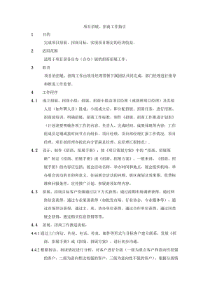 项目招展、招商工作指引.docx