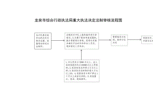 龙泉市综合行政执法局重大执法决定法制审核流程图.docx