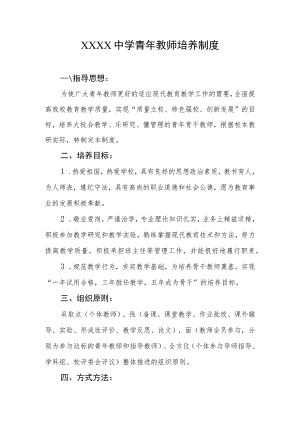 中学青年教师培养制度.docx