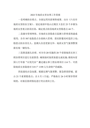 2023年地质灾害治理工作简报2.docx