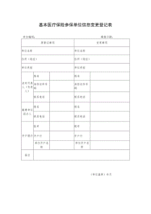 成都市基本医疗保险职工参保信息变更登记表.docx