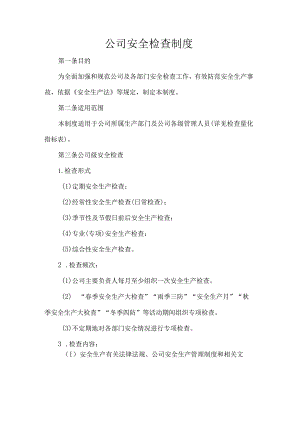 公司安全检查制度.docx