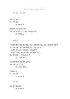 房地产行业企业财务管理会计分录.docx