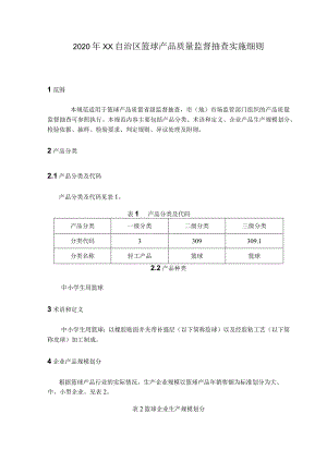 篮球产品质量监督抽查实施细则.docx