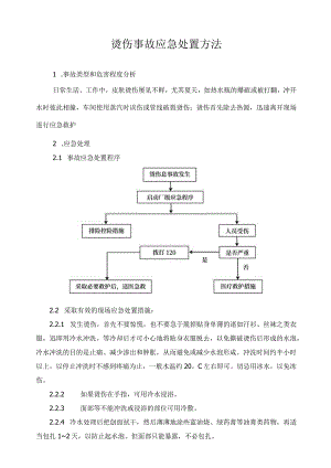烫伤事故应急处置方法范文.docx