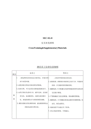 s-w-c--2024酒店物业保安部停车场培训工作手册10-交叉培训课件.docx