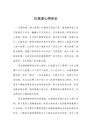红旗渠心得体会五篇.docx
