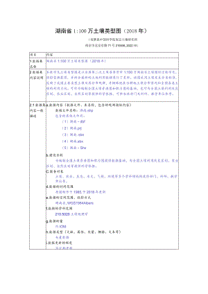 湖南省1100万土壤类型图2018年.docx