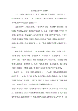 生活的兰幽草阅读感想.docx