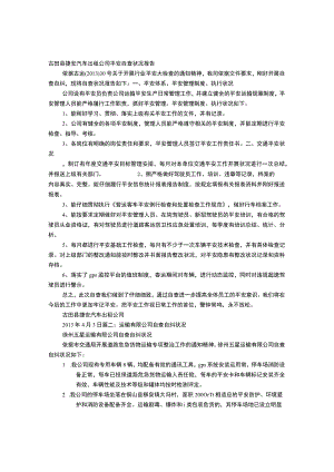 运输企业自查报告.docx