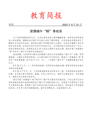 开展端午节主题系列实践活动简报.docx