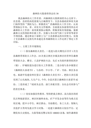森林防火隐患排查总结30.docx