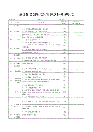 设计配合组标准化管理达标考评标准.docx