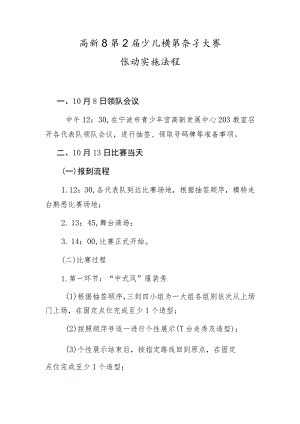 高新区第五届少儿模特亲子大赛活动实施流程.docx