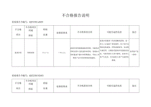 不合格报告说明.docx