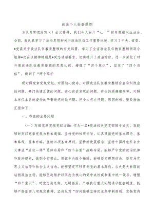 政法个人检查提纲.docx