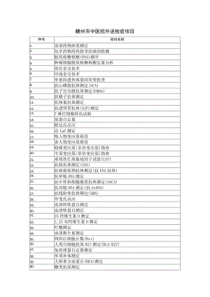 赣州市中医院外送检验项目.docx