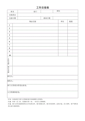 工作交接表（标准样本）.docx