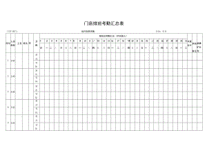 门店排班考勤汇总表.docx