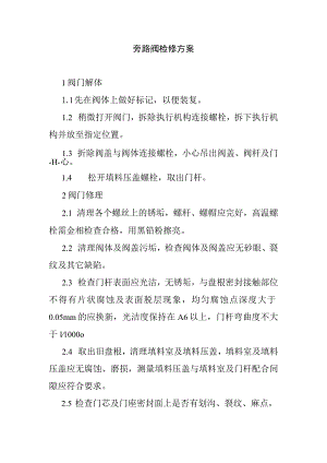 旁路阀检修方案.docx