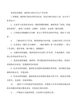 综采队转载机、破碎机司机安全生产责任制.docx