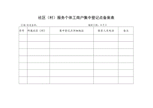 社区村服务个体工商户集中登记点备案表.docx