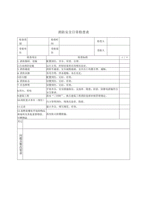 消防专业检查表.docx