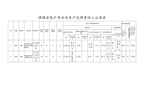 理塘县尾矿库安全生产包保责任人公告表.docx