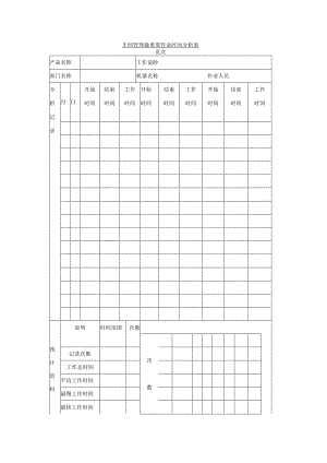 车间管理最重要作业时间分析表.docx