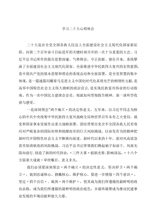 学习二十大心得体会4篇精选.docx