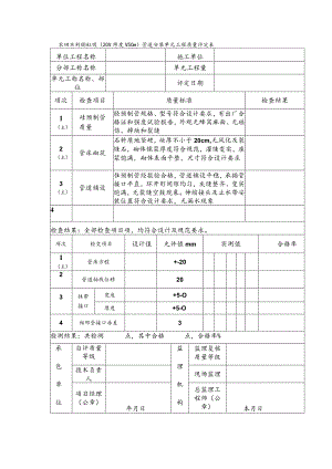 农田水利倒虹吸（20＜跨度＜50m）管道安装单元工程质量评定表.docx