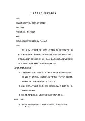 台风抢险情况处理及预案准备.docx
