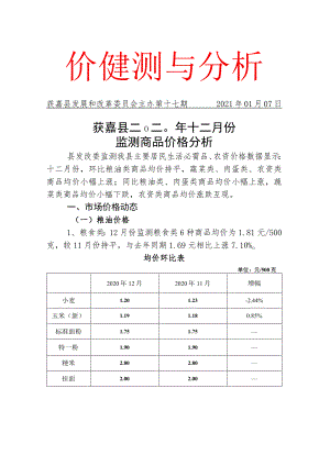 价格监测与分析.docx