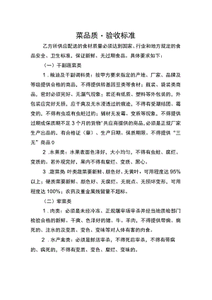 菜品质量验收标准.docx