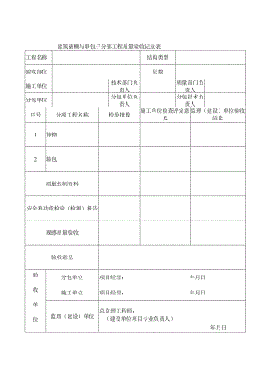 建筑裱糊与软包子分部工程质量验收记录表.docx