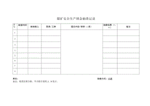 煤矿安全理念抽查记录B.docx