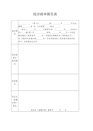 综合政审报告表.docx